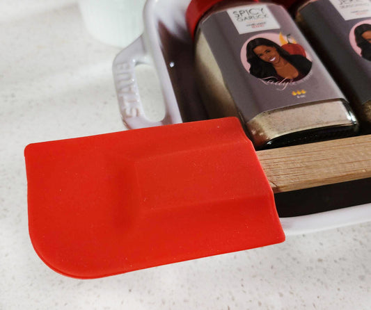 "Lady And The Pepper™️" Silicone Bamboo Spatula